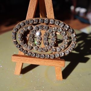 Victorian Crystal Brooch